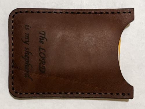 slim leather card holder