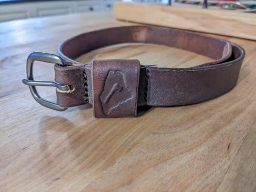 hand made leather kids belt